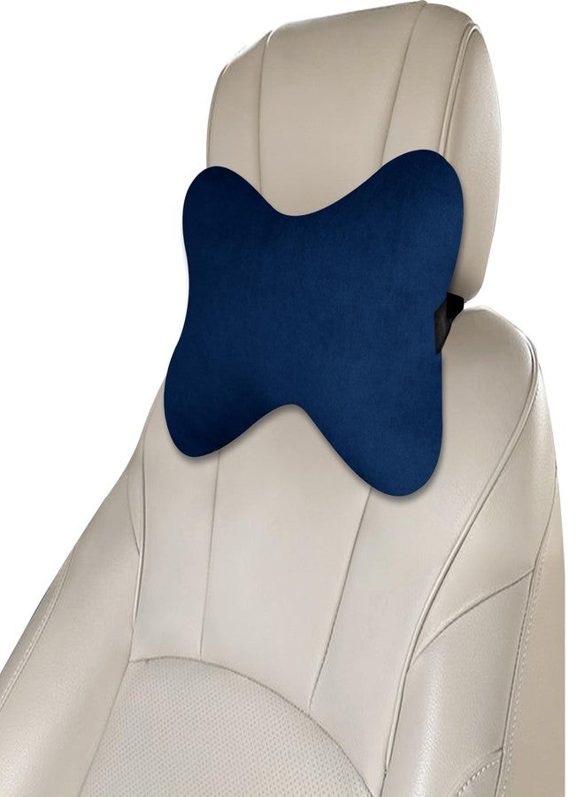 GREELI Car Neck Rest Pillow for Head Rest Super Soft Fiber Neck Support for Car Seat, Office Chair, Car Pillows and Cushions for Head & Neck Support in Travel (Navy Blue) - Image 1